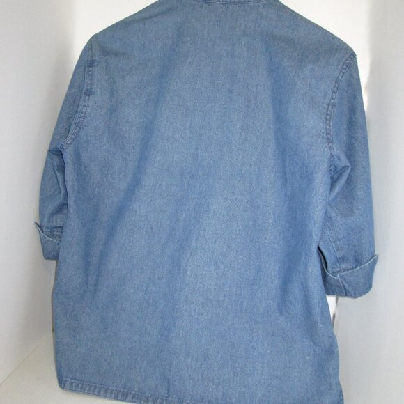 Women's denium jacket of East West Fashions with button up vest size M/L - Picture 10 of 12